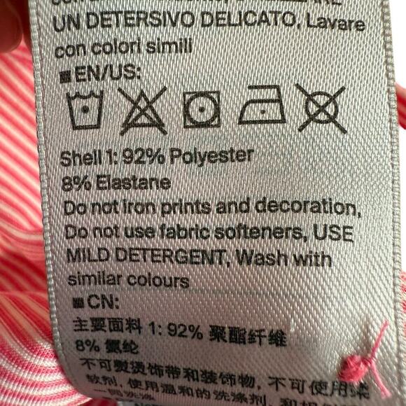 KJUS Shirt Women's Sina Pink White Stripe M golf Polo Preppy Prep Athleisure - Picture 7 of 10